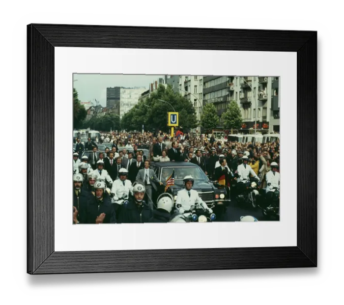 Framed Print : President Carter In Berlin