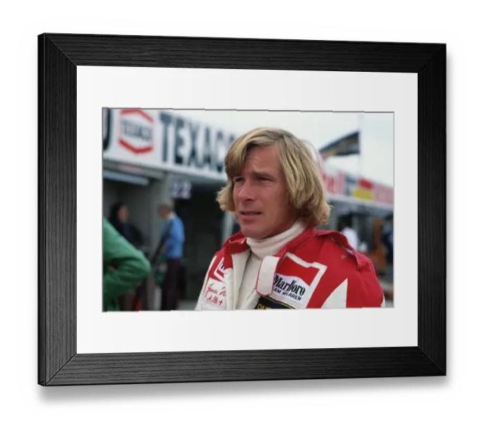Framed Print : Portrait of James Hunt Framed Print : Portrait of James Hunt