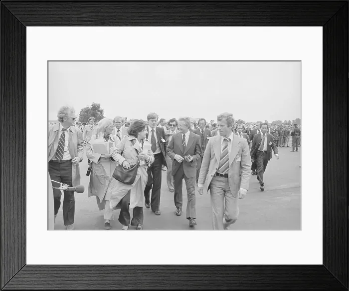 Framed Print : President Carter with Helen Thomas in Germany Framed Print : President Carter with Helen Thomas in Germany