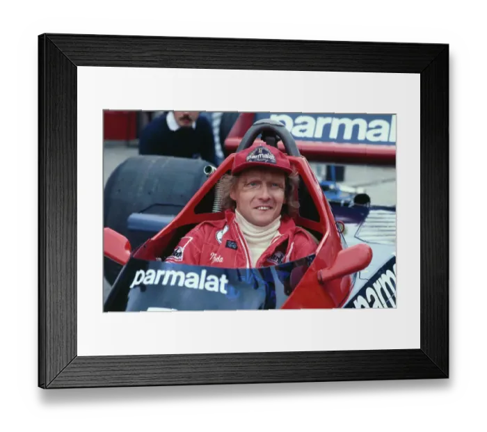 Framed Print : Portrait of Niki Lauda Framed Print : Portrait of Niki Lauda