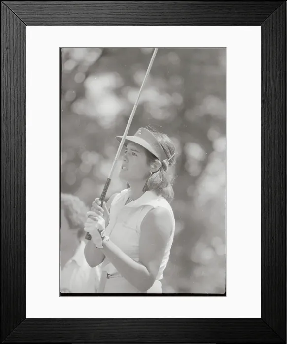 Framed Print : Nancy Lopez Discussing Golf on the Green