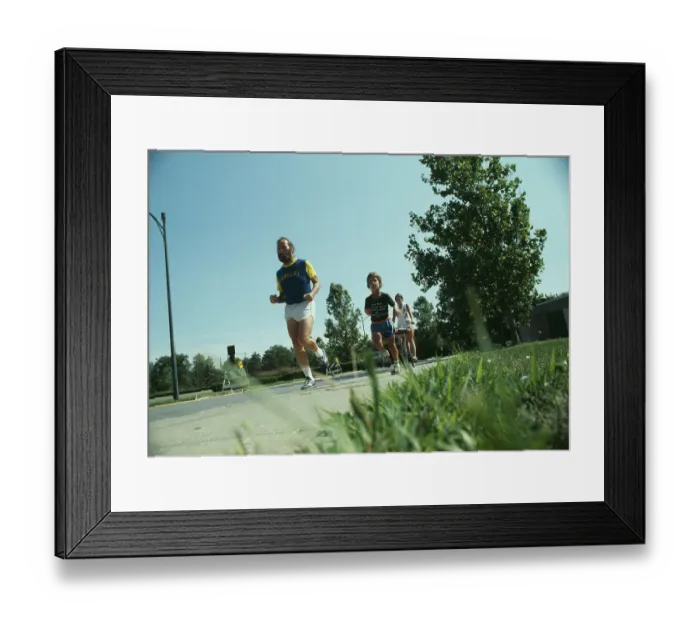 Framed Print : Bucky Cox Running Framed Print : Bucky Cox Running