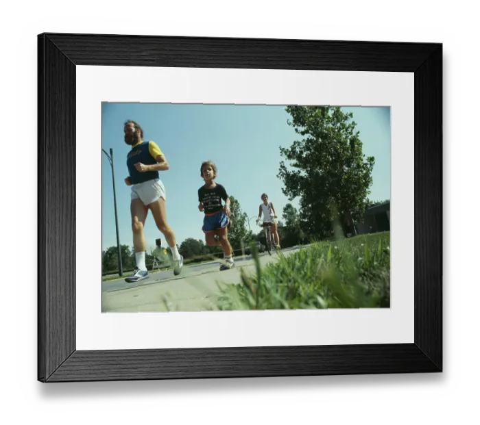 Framed Print : Bucky Cox Running Framed Print : Bucky Cox Running