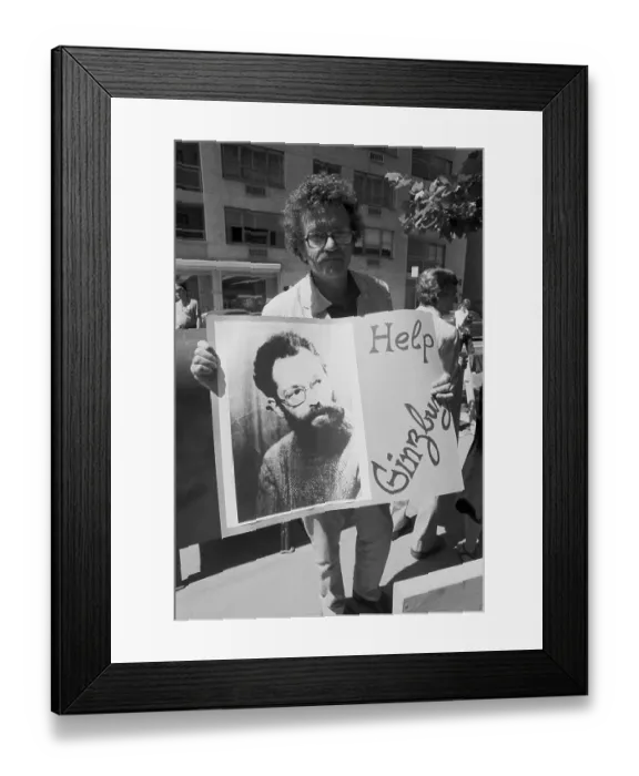 Framed Print : Author Kurt Vonnegut, Jr. Demonstrating Framed Print : Author Kurt Vonnegut, Jr. Demonstrating