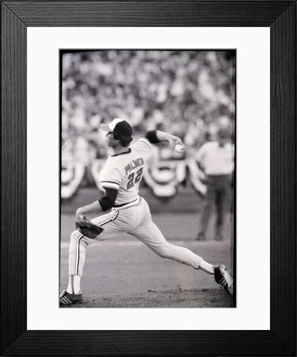 Framed Print : Jim Palmer Pitches During All-Starr Game