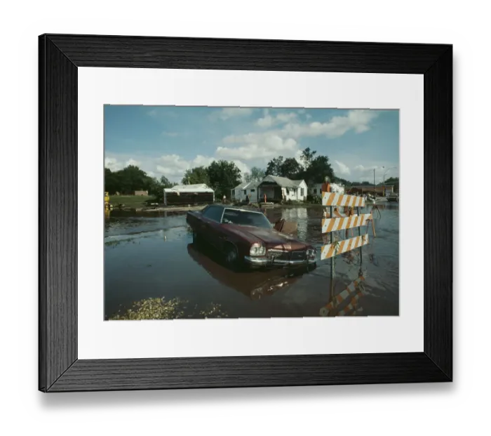 Framed Print : Aftermath Of Zumbro River Flooding