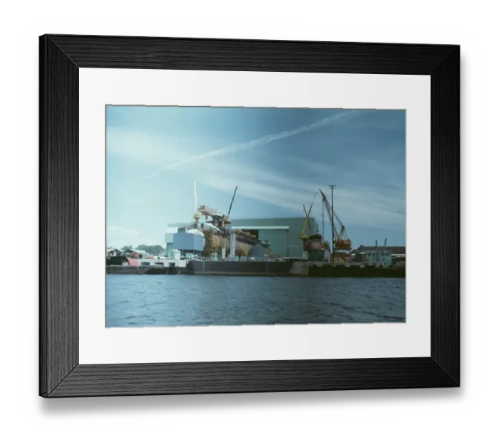 Framed Print : General Dynamics Shipyard Framed Print : General Dynamics Shipyard