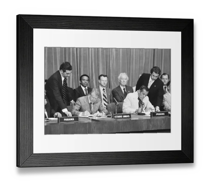 Framed Print : President Carter and General Torrijos Sign Treaty Framed Print : President Carter and General Torrijos Sign Treaty