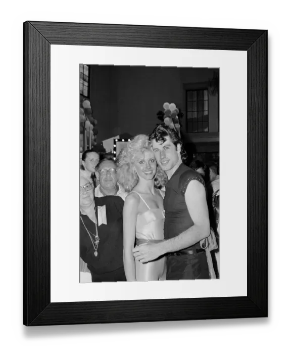 Framed Print : John Travolta and Olivia Newton John Framed Print : John Travolta and Olivia Newton John