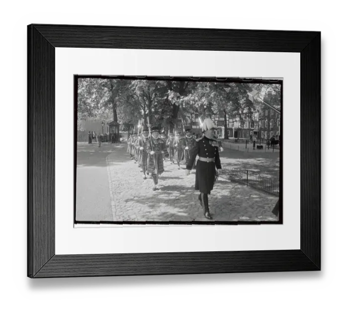Framed Print : Royal Guards Marching on Grounds Framed Print : Royal Guards Marching on Grounds