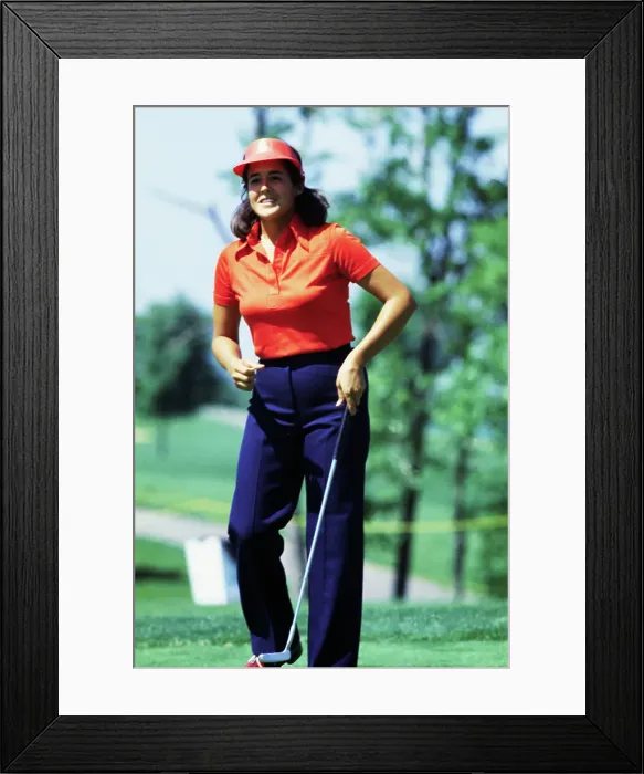 Framed Print : Champion Golfer Nancy Lopez
