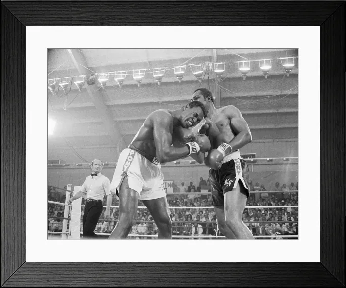 Framed Print : Larry Holmes Fighting Ken Norton Framed Print : Larry Holmes Fighting Ken Norton