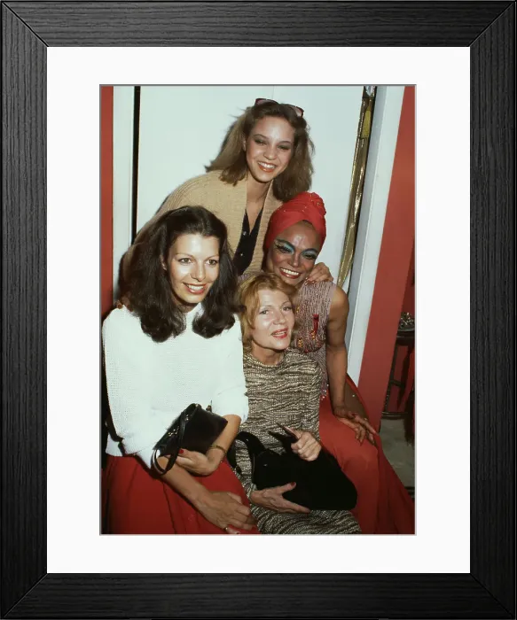 Framed Print : Rita Hayworth, Eartha Kitt And Daughters Framed Print : Rita Hayworth, Eartha Kitt And Daughters