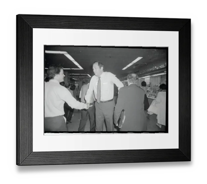 Framed Print : Bill Bradley Conversing with Citizens During Campaign Framed Print : Bill Bradley Conversing with Citizens During Campaign