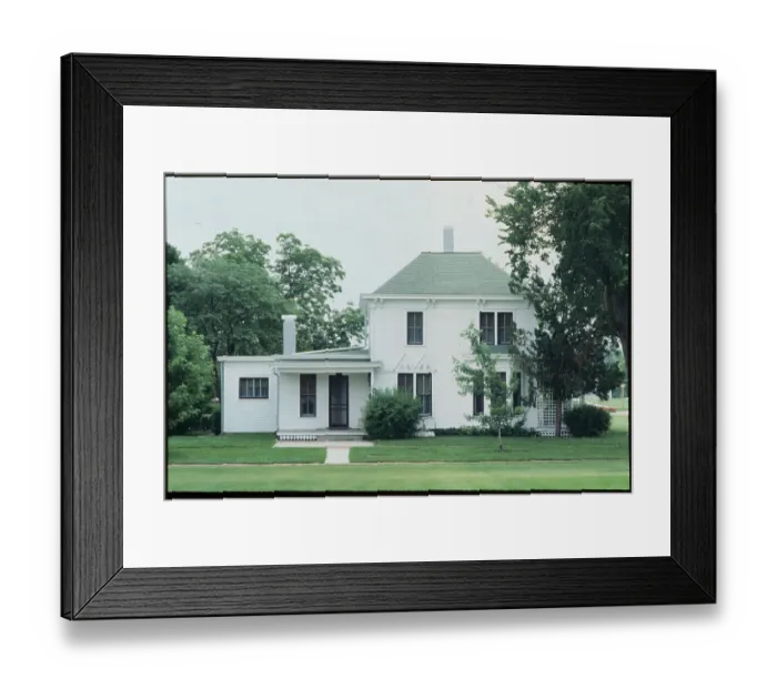 Framed Print : Eisenhower's Boyhood Home Framed Print : Eisenhower's Boyhood Home
