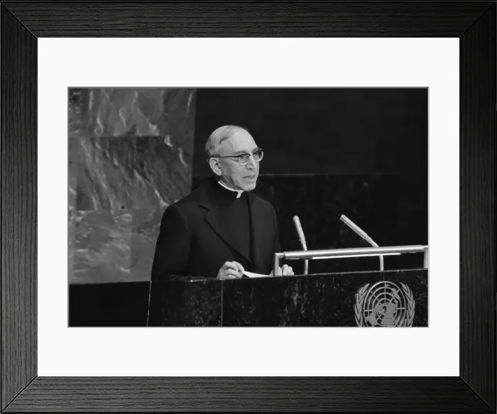 Framed Print : Archbishop Agostino Casaroli Framed Print : Archbishop Agostino Casaroli