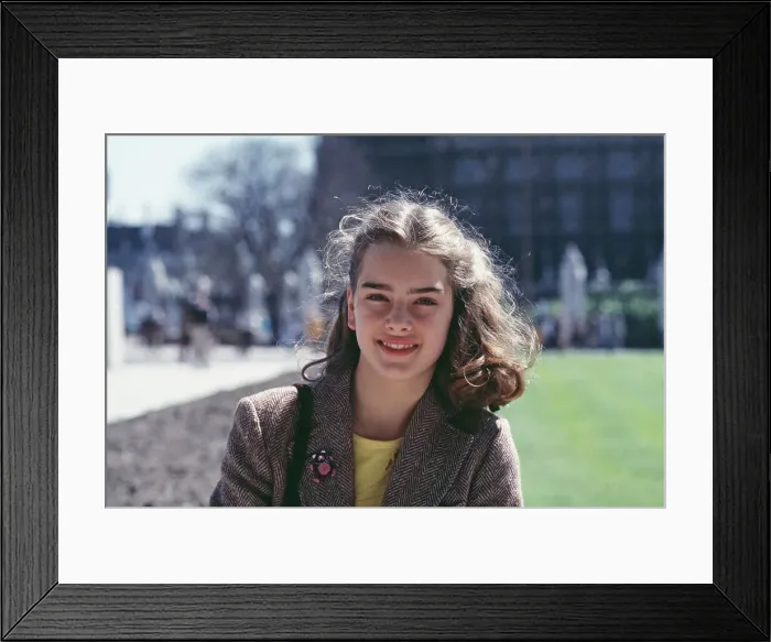 Framed Print : Actress Brooke Shields Framed Print : Actress Brooke Shields