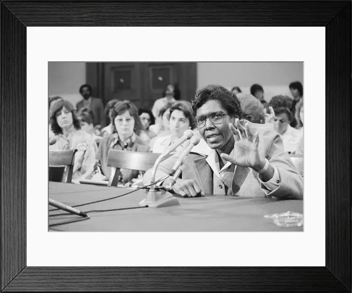 Framed Print : Congresswoman Barbara Jordan Addressing House Subcommittee Framed Print : Congresswoman Barbara Jordan Addressing House Subcommittee