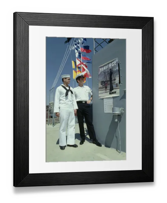 Framed Print : New Sailors Uniform Framed Print : New Sailors Uniform