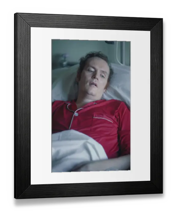 Framed Print : Hustler Founder Larry Flynt in Hospital Framed Print : Hustler Founder Larry Flynt in Hospital