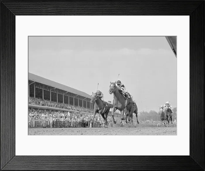 Framed Print : Steve Cauthen and Jorge Velasquez Racing in Kentucky Derby Framed Print : Steve Cauthen and Jorge Velasquez Racing in Kentucky Derby