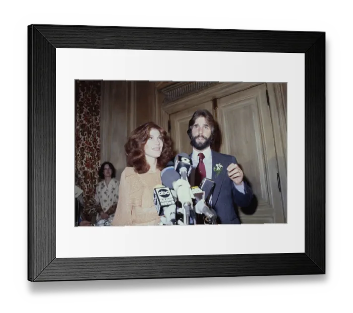 Framed Print : Henry Winkler And Stacey Weitzman