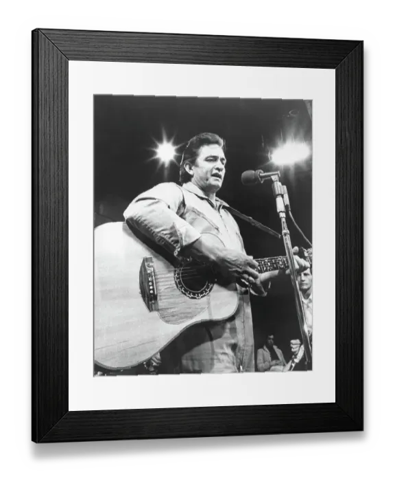 Framed Print : Country Music Singer Johnny Cash Framed Print : Country Music Singer Johnny Cash