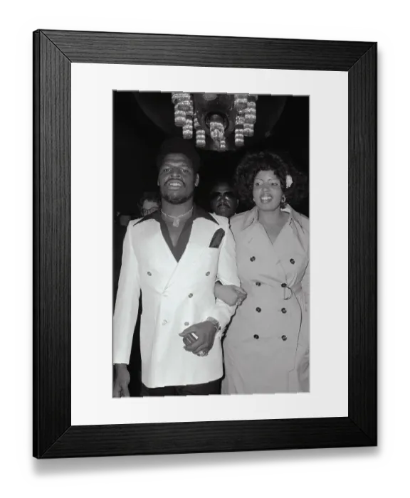 Framed Print : Nova (Wife) &Leon Spinks Walking Arm / Arm Framed Print : Nova (Wife) &Leon Spinks Walking Arm / Arm