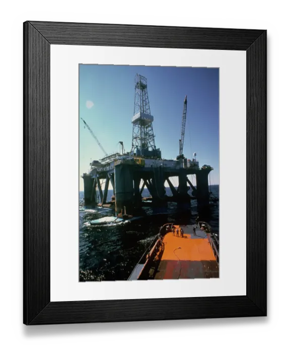 Framed Print : Oil Drilling Rig New Era Framed Print : Oil Drilling Rig New Era