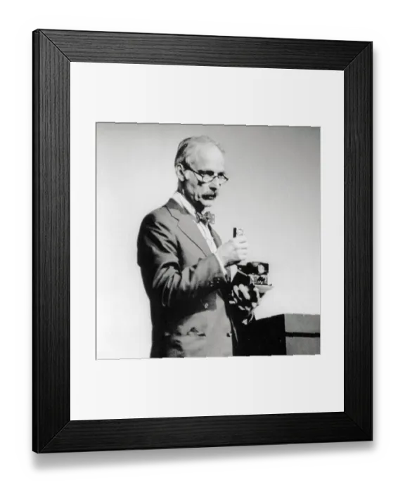 Framed Print : William McCune Demonstrating Use of Camera Framed Print : William McCune Demonstrating Use of Camera