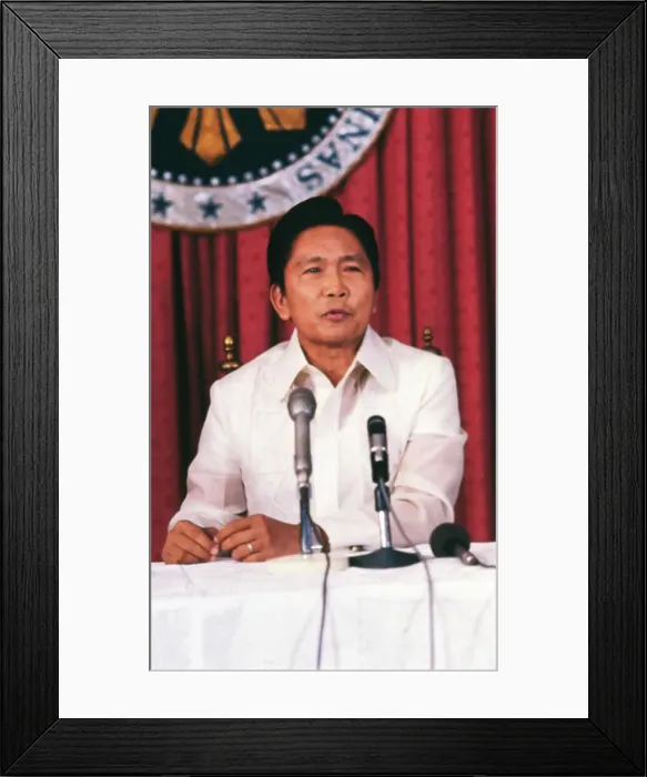 Framed Print : Philippine President Marcos