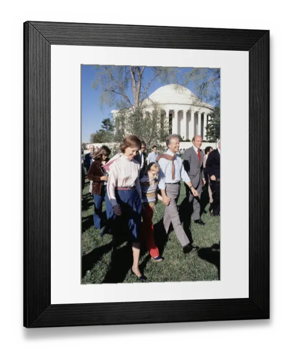 Framed Print : Rosalynn, Amy and President Carter on Tour Framed Print : Rosalynn, Amy and President Carter on Tour
