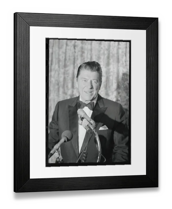 Framed Print : Portrait of Ronald Reagan Framed Print : Portrait of Ronald Reagan
