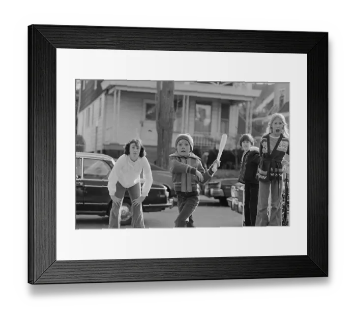 Framed Print : Ricky Shroeder Playing Softball with Friends Framed Print : Ricky Shroeder Playing Softball with Friends