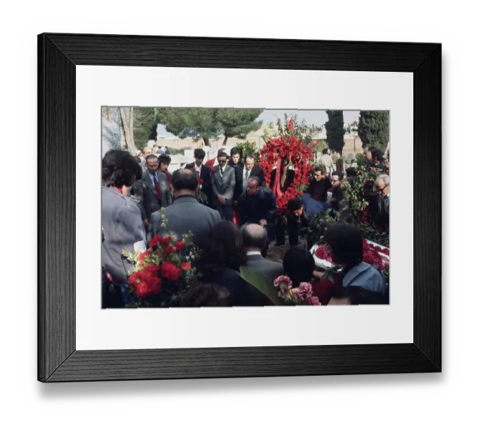 Framed Print : Burial Of Francisco Largo Caballero Framed Print : Burial Of Francisco Largo Caballero