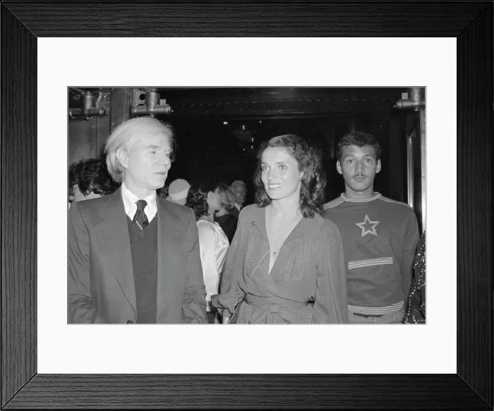 Framed Print : Andy Warhol with Margaret Trudeau