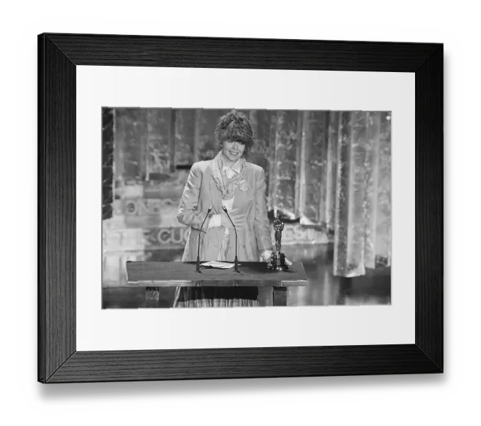 Framed Print : Diane Keaton Accepting Academy Award Framed Print : Diane Keaton Accepting Academy Award