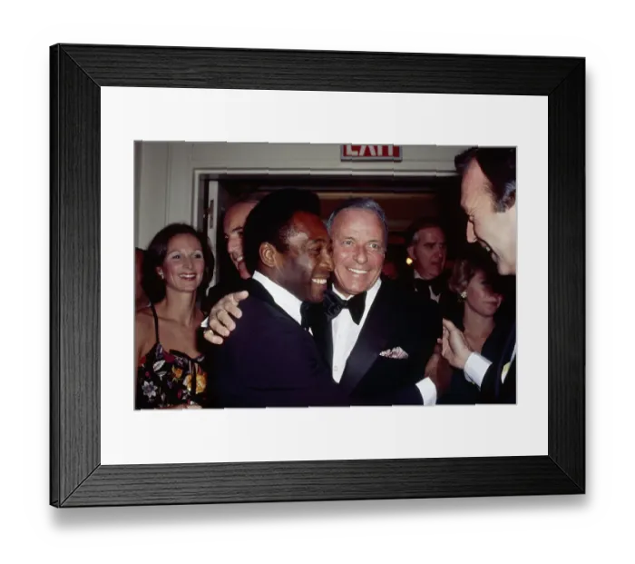 Framed Print : Pele and Frank Sinatra Framed Print : Pele and Frank Sinatra