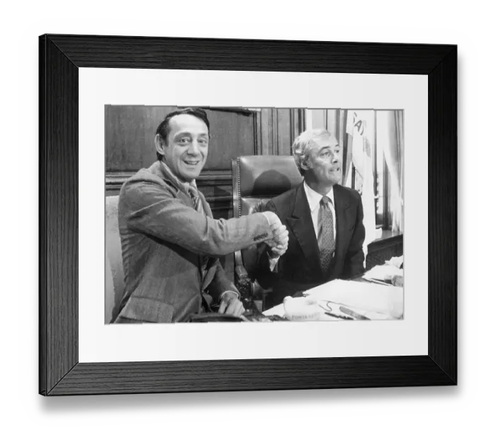 Framed Print : Harvey Milk and George Moscone Framed Print : Harvey Milk and George Moscone