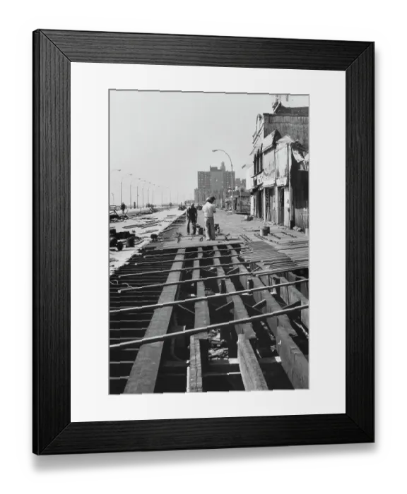 Framed Print : Renovations at the Coney Island Framed Print : Renovations at the Coney Island