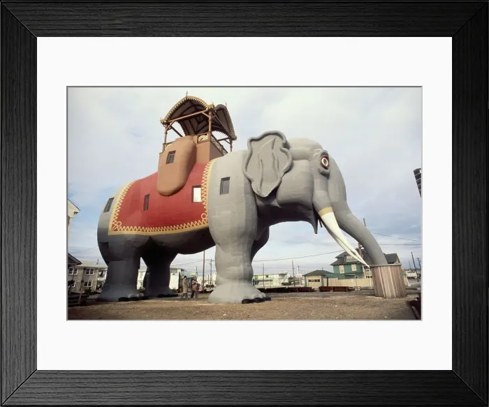 Framed Print : Sculpted Margate Elephant Framed Print : Sculpted Margate Elephant