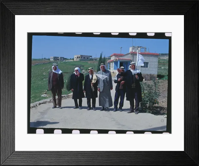 Framed Print : Village Elders Holding White Flag Framed Print : Village Elders Holding White Flag