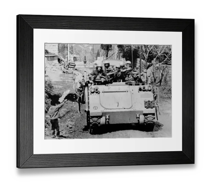 Framed Print : Israeli Invasion Of Lebanon Framed Print : Israeli Invasion Of Lebanon