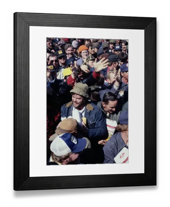Framed Print : Striking Coal Miners Receiving Food Framed Print : Striking Coal Miners Receiving Food