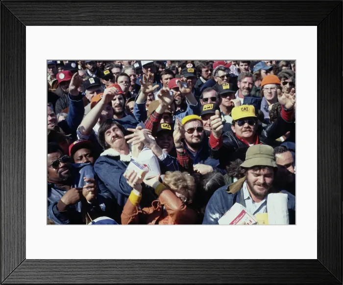Framed Print : Striking Coal Miners Receiving Food Framed Print : Striking Coal Miners Receiving Food