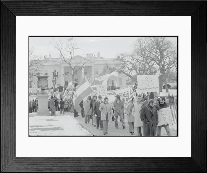 Framed Print : Demonstrators Protesting Framed Print : Demonstrators Protesting
