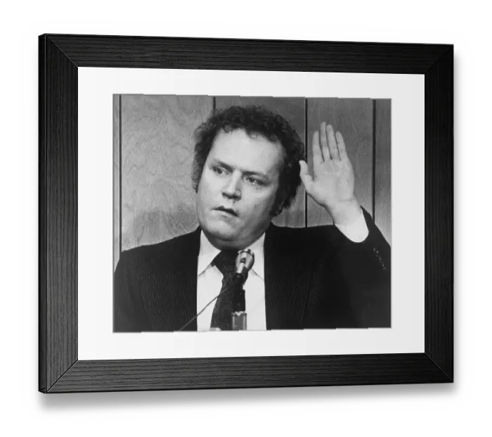 Framed Print : Publisher Larry Flynt Being Sworn in at Trial Framed Print : Publisher Larry Flynt Being Sworn in at Trial