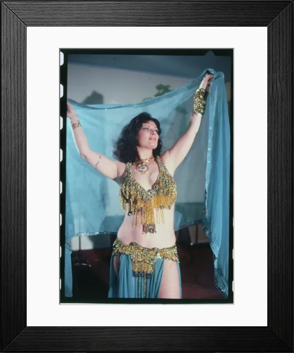 Framed Print : Belly Dancer Dorothy Traub Posing Framed Print : Belly Dancer Dorothy Traub Posing