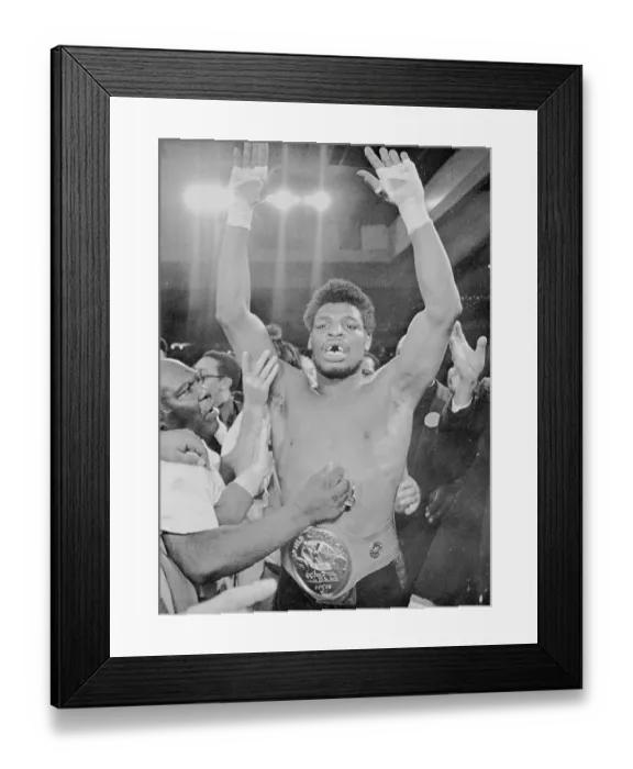 Framed Print : Leon Spinks Celebrating His Victory Framed Print : Leon Spinks Celebrating His Victory