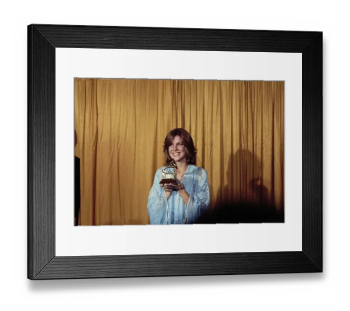 Framed Print : Debby Boone With Grammy Award Framed Print : Debby Boone With Grammy Award